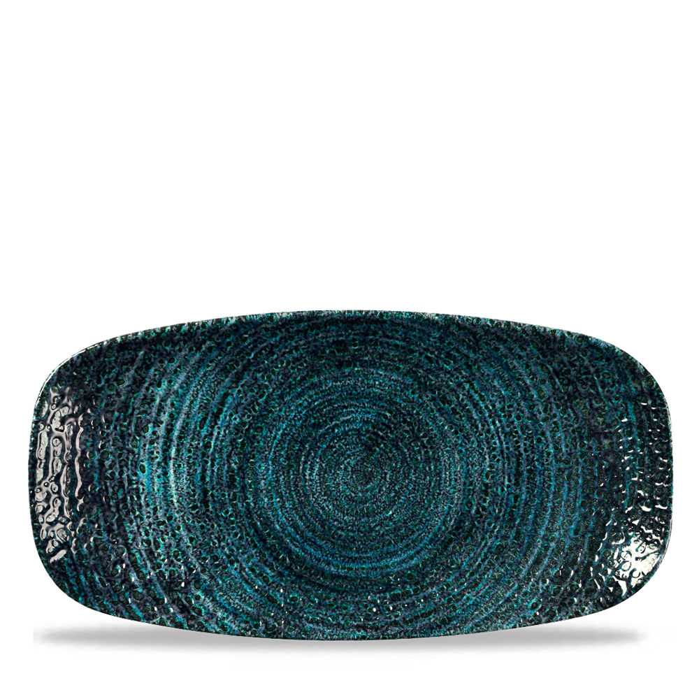 Churchill Homespun Chroma Blue Platte Rechteckig 29.8X15.3Cm, 12 Stück