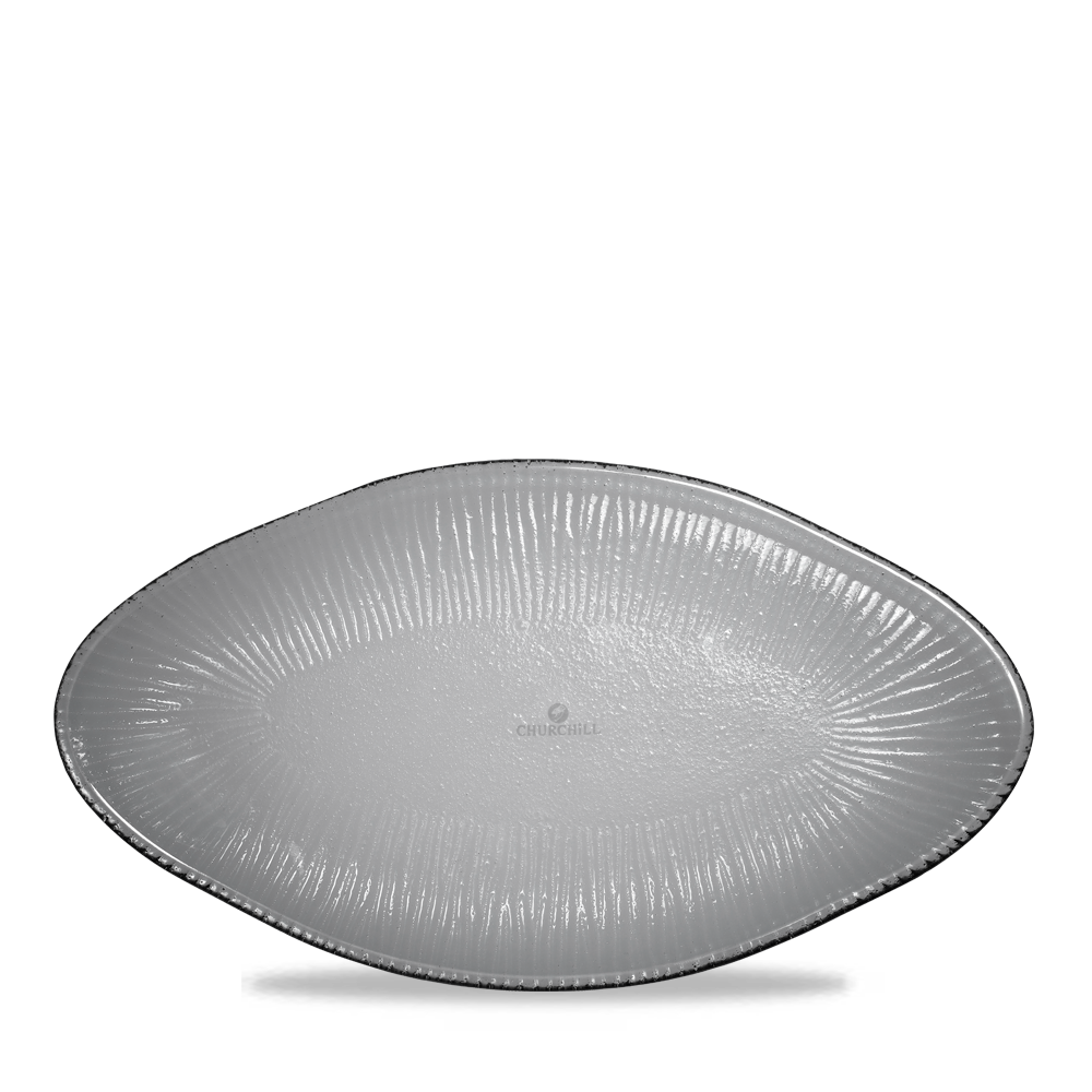 Churchill Super Vitrified Bambus Dämmerung Ovalglasplatte 30x16,2 cm, 6 Stück