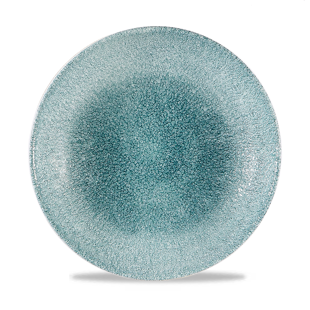 Churchill Super Vitrified Studio Prints Raku Jade Green Teller Flach Coup 21,7cm, 12 Stück