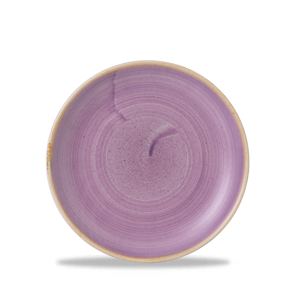 Churchill Super Vitrified Stonecast Lavender Flache Coup Teller, 16,5 cm, 12 Stück