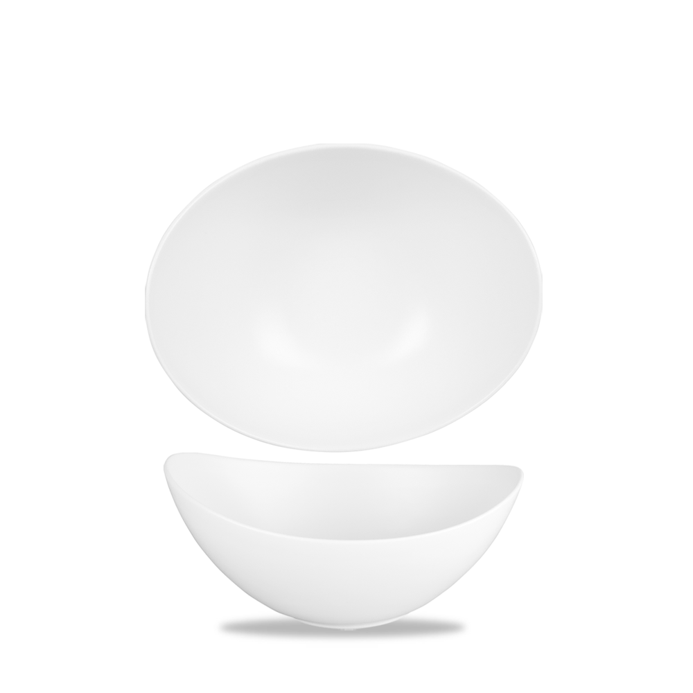Alchemy Moonstone Buffet Bowl 10,5X14,3Cm 28,4Cl, 12 Stück, Weiß, Organisch von Churchill