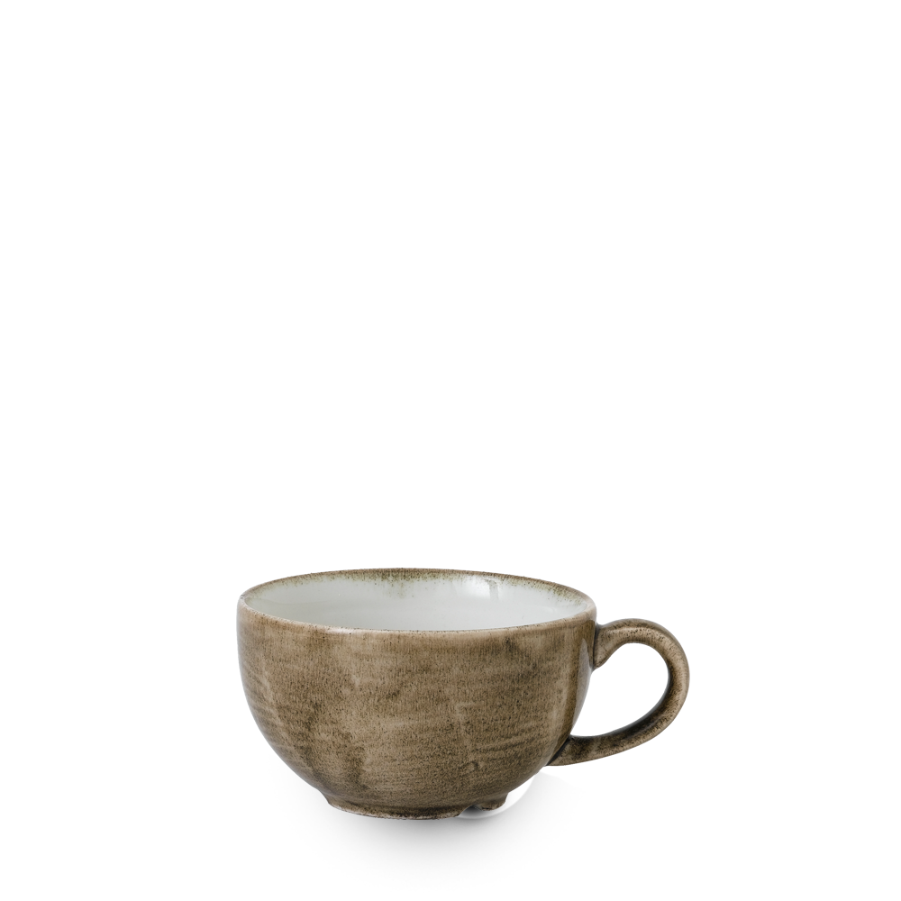 Churchill Super Vit Stonecast Patina Antique Taupe Cappuccino Tasse 34Cl, 12 Stück