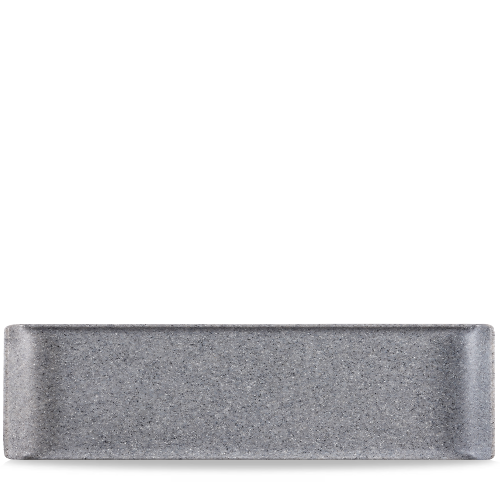 Churchill Granit Buffet Tablett, rechteckig, 55.3cm x 15.2cm, 4 Stück