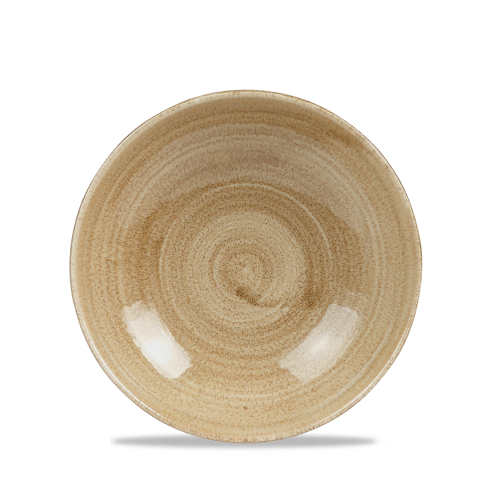 Churchill Stonecast Patina Teller Tief Coup 18,2cm, 12 Stück - Antiktaupe