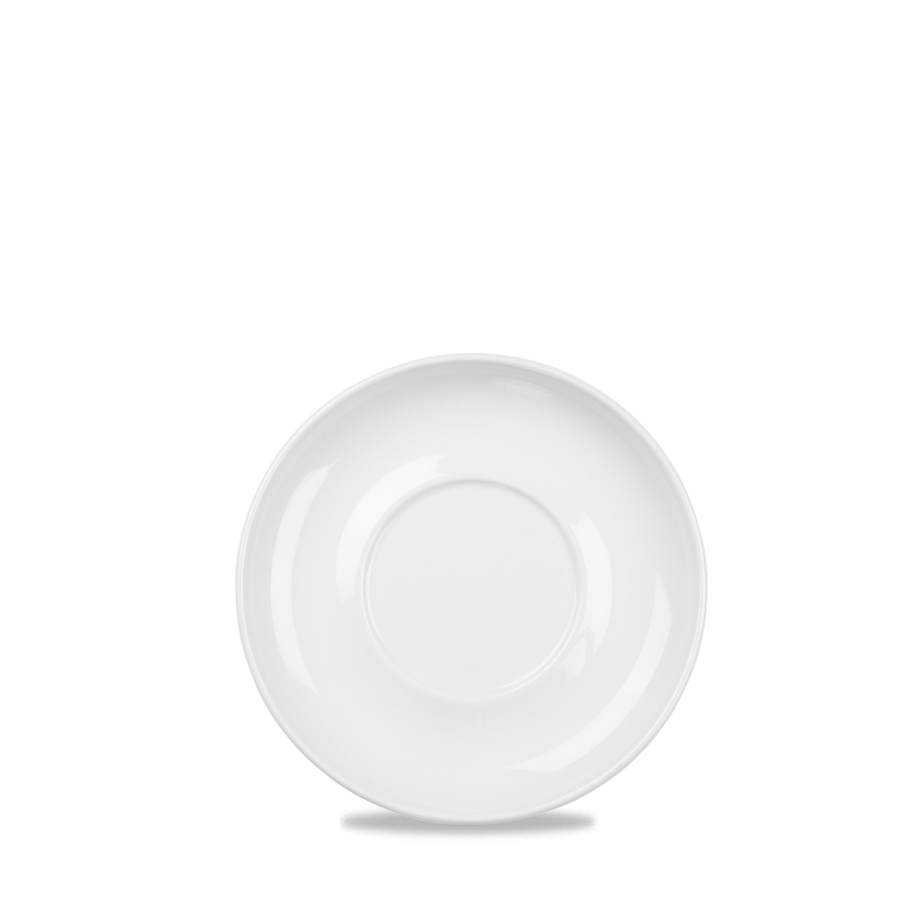 Churchill Super Vitrified Profil Weiße Kompakt Untertasse 15,24 cm, 24 Stück, Rund