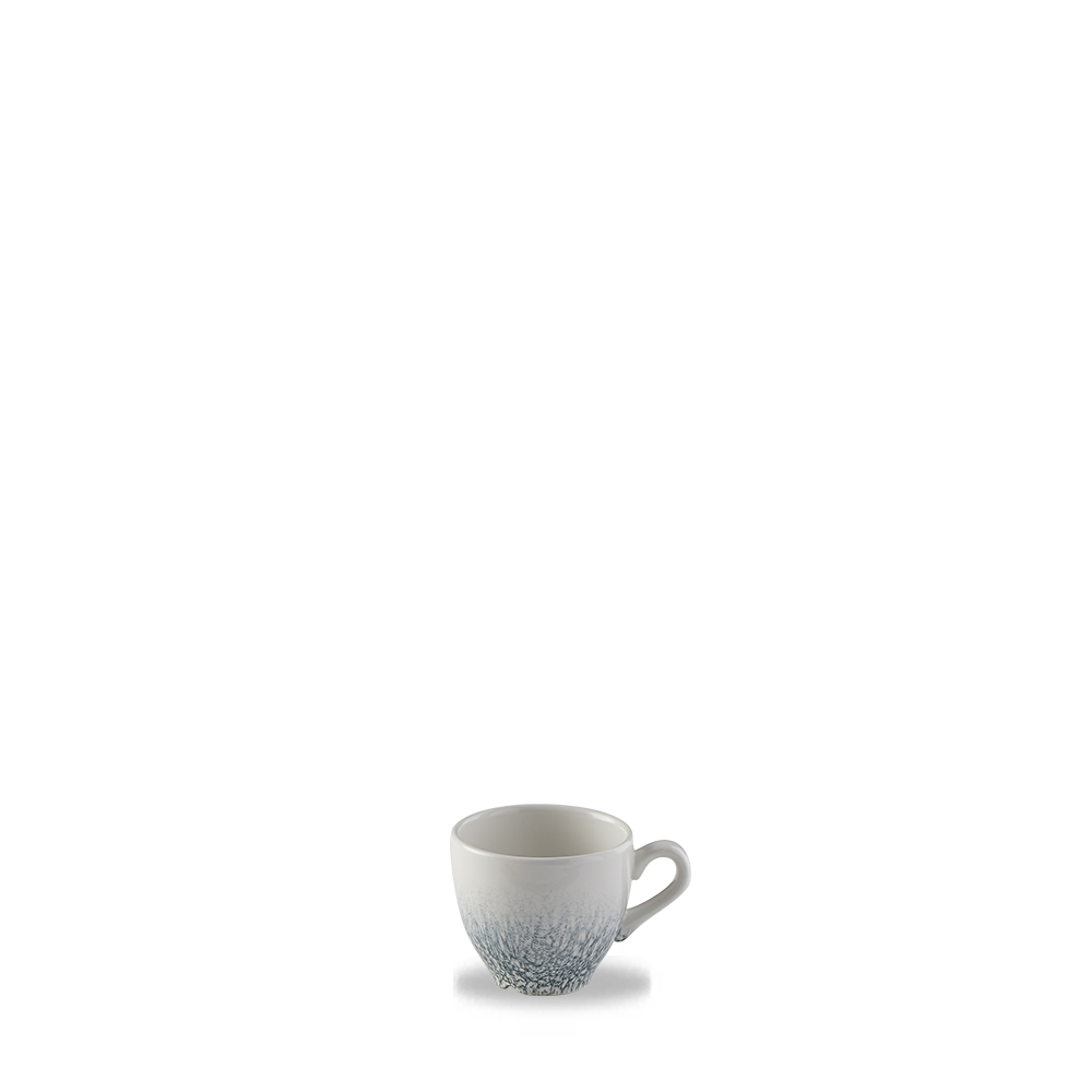 Churchill Super Vitrified Studio Prints Raku Topaz Blue Espresso Tasse 10Cl, 12 Stück