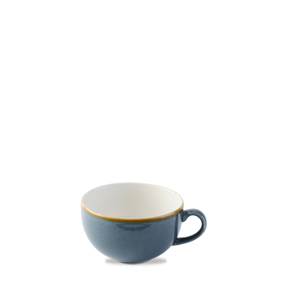 Churchill Super Vitrified Stonecast Blueberry Cappuccino Cup 34cl 12oz H: 6.5cm Dia: 11cm, 12 Stück