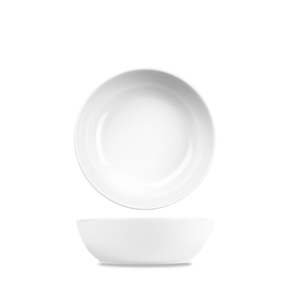 Churchill Art De Cuisine Menüschalen, Porzellanschale 13,4 cm / 34 cl, 6 Stück, weiß, rund