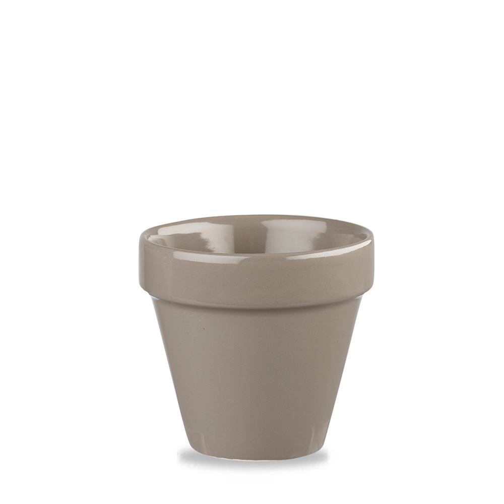 Churchill Super Vitrified Pebble Blumentopf 10,4Cm/ 48,3Cl, 6 Stück, Kieselstein-Rund