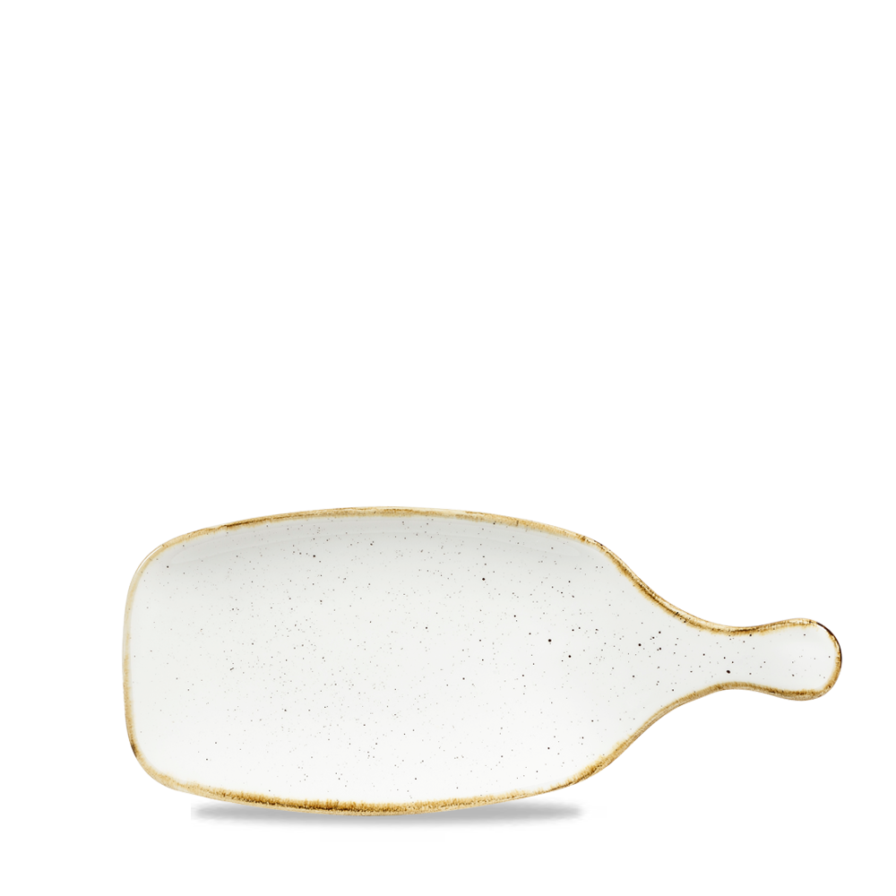 Churchill Super Vitrified Stonecast Barley White Platte mit Griff 29x21.1cm, 6 Stück