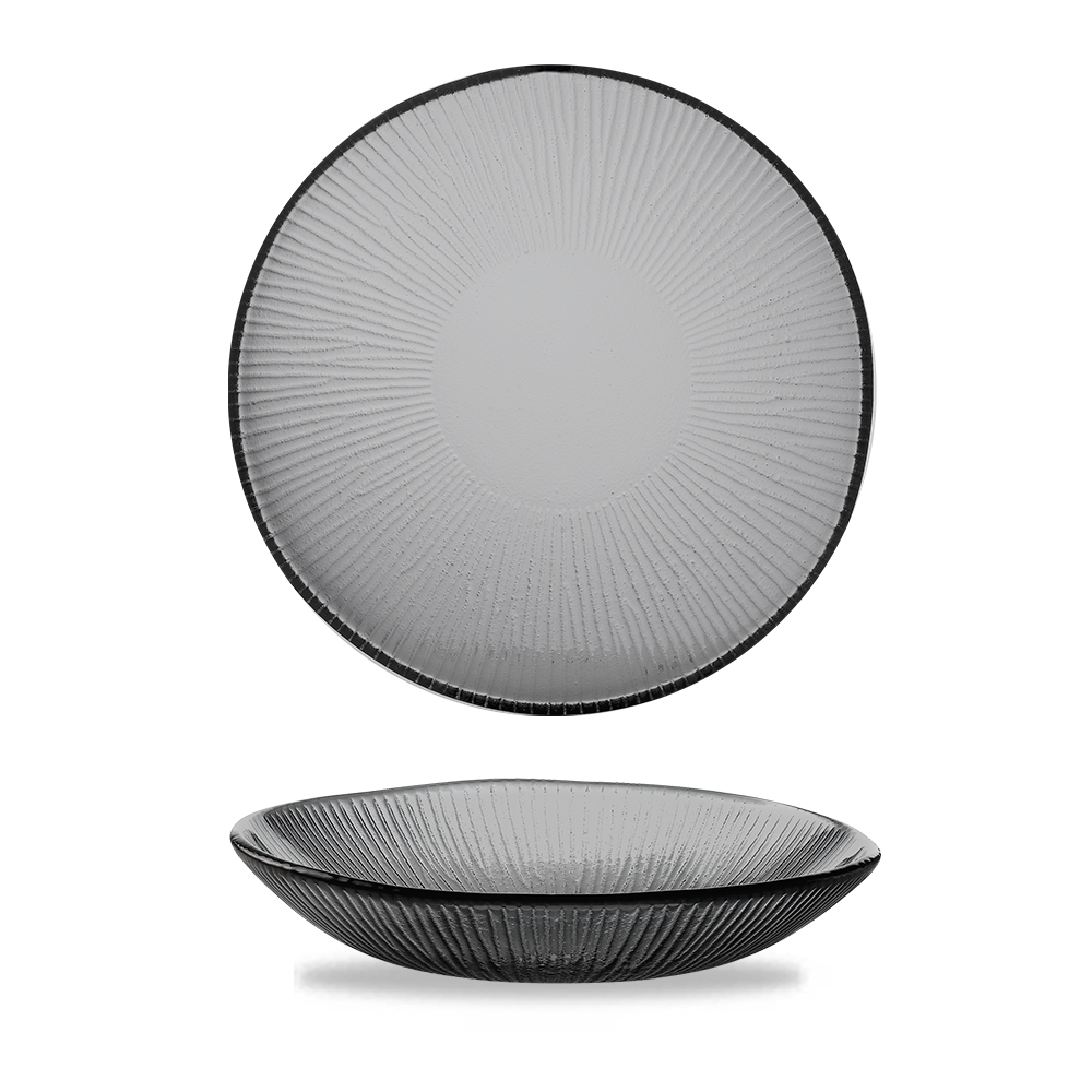 Churchill Super Vitrified Bambusglas Dämmerung Schale Rund 24,5 cm/110 cl, 6 Stück