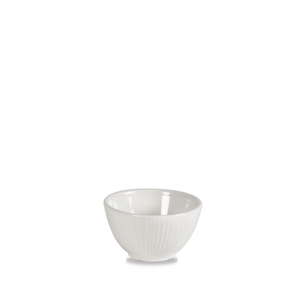Churchill Super Vitrified Bambus Dip Schale 8,3x4,8cm, 12 Stück, weiß, rund