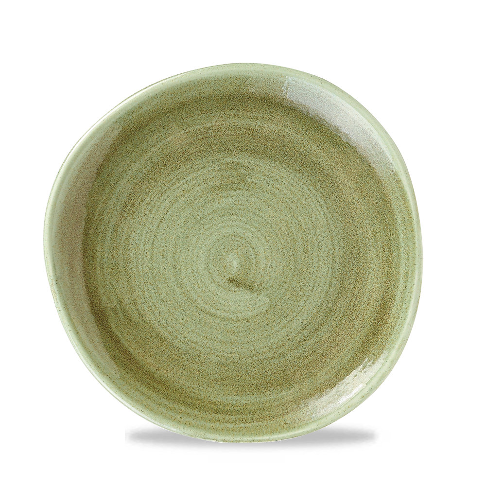 Churchill Super Vitrified Stonecast Patina Burnished Green Teller 21cm, 12 Stück