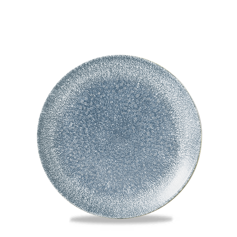 Churchill Super Vitrified Studio Prints Raku Topaz Blue Flache Coup Teller, 16,5 cm, 12 Stück