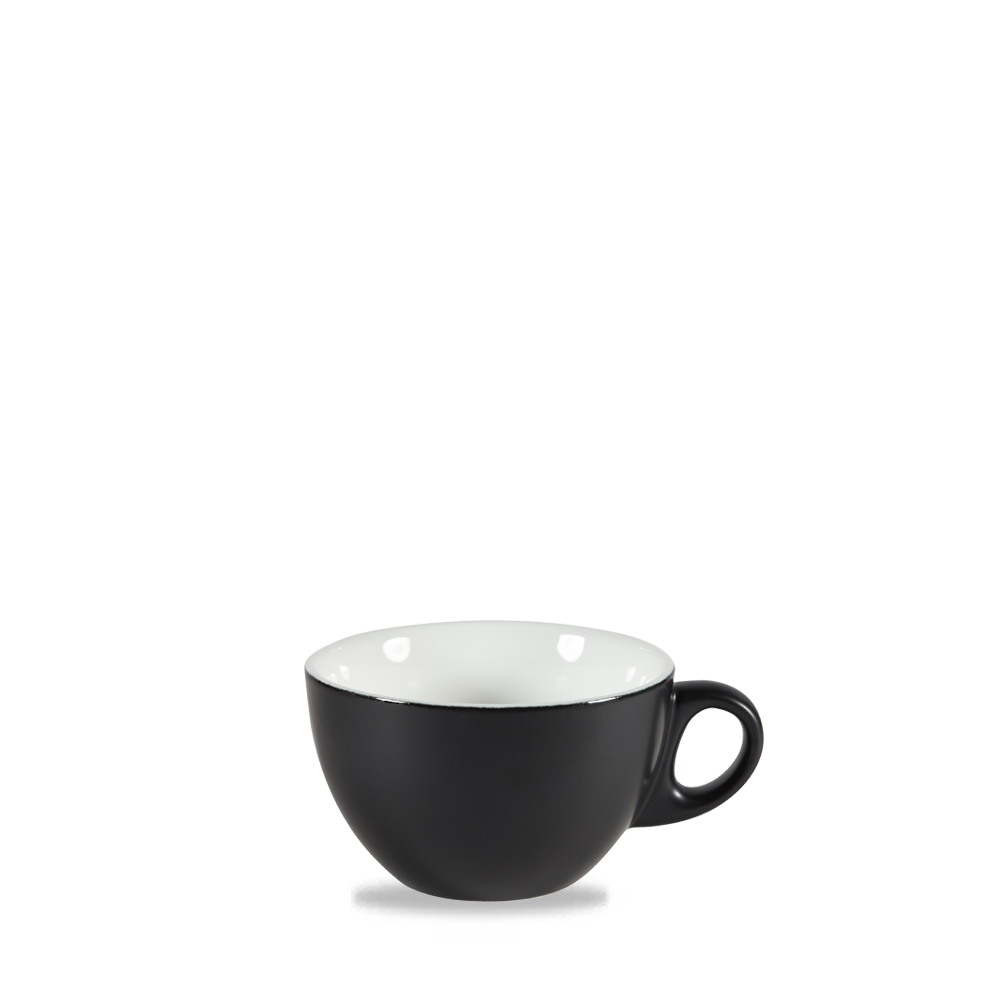 Churchill Art De Cuisine Menu Shades Cappuccino Tasse Schwarz 34,1Cl, 6 Stück
