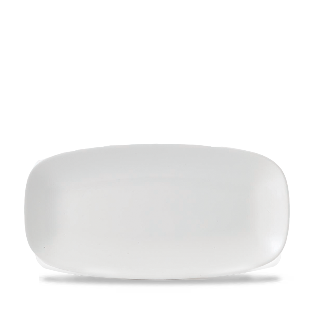 Churchill Super Vitrified X² White Chefs Oblong Platte 29.8x15.3cm, 12 Stück, Weiß, Rechteck