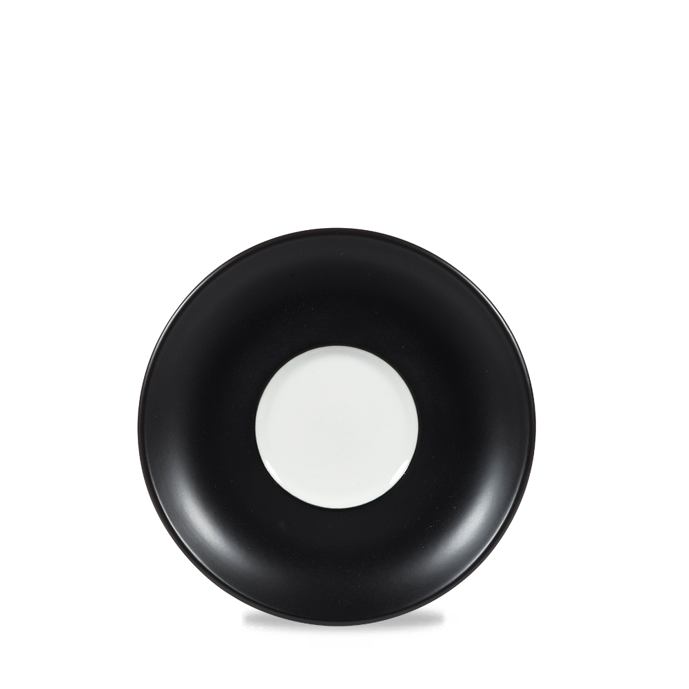 Churchill Art De Cuisine Menu Shades Untertasse Schwarz 15Cm, 6 Stück
