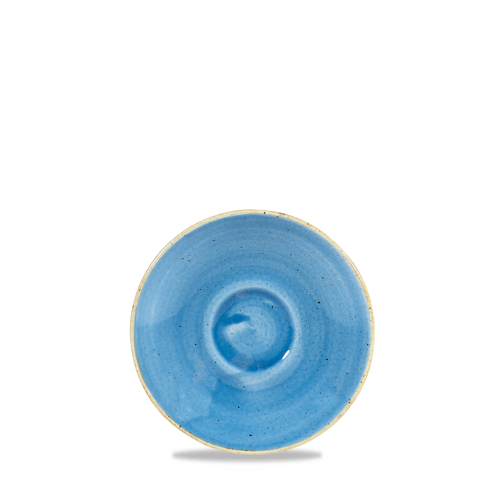 Churchill Super Vitrified Stonecast Cornflower Blue Espresso Untertasse, 11,8 cm, 12 Stück