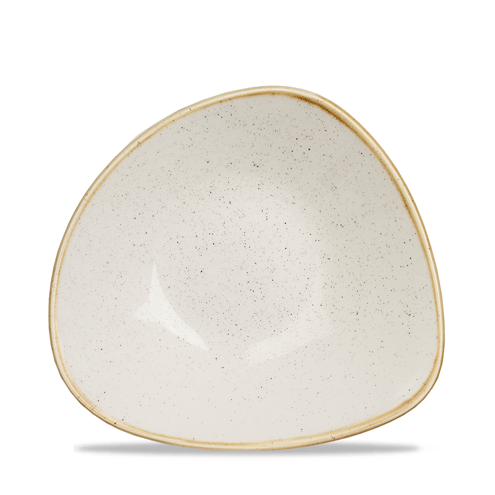Churchill Super Vitrified Stonecast Barley White Bowl Dreieck, 23,5 cm / 60 cl, 12 Stück