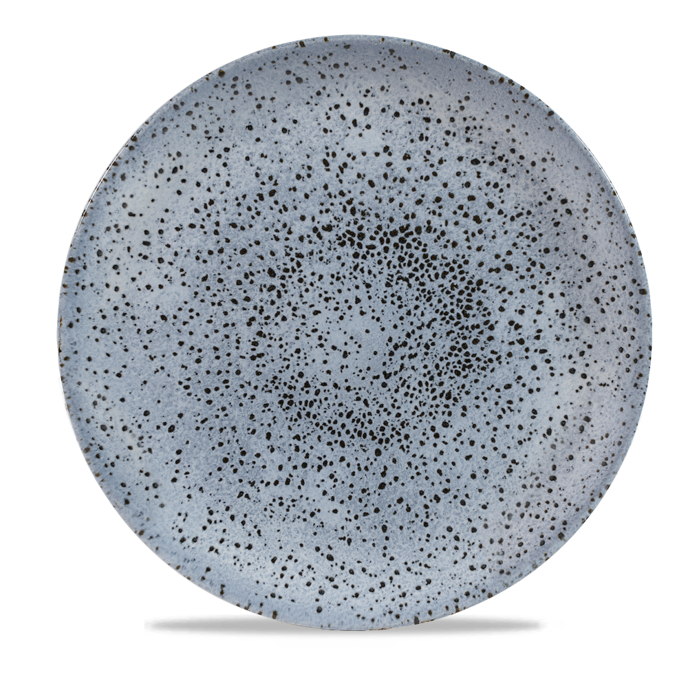 Churchill Studio Prints Mineral Blue Flach Coup Teller, 28,8 cm, 12 Stück