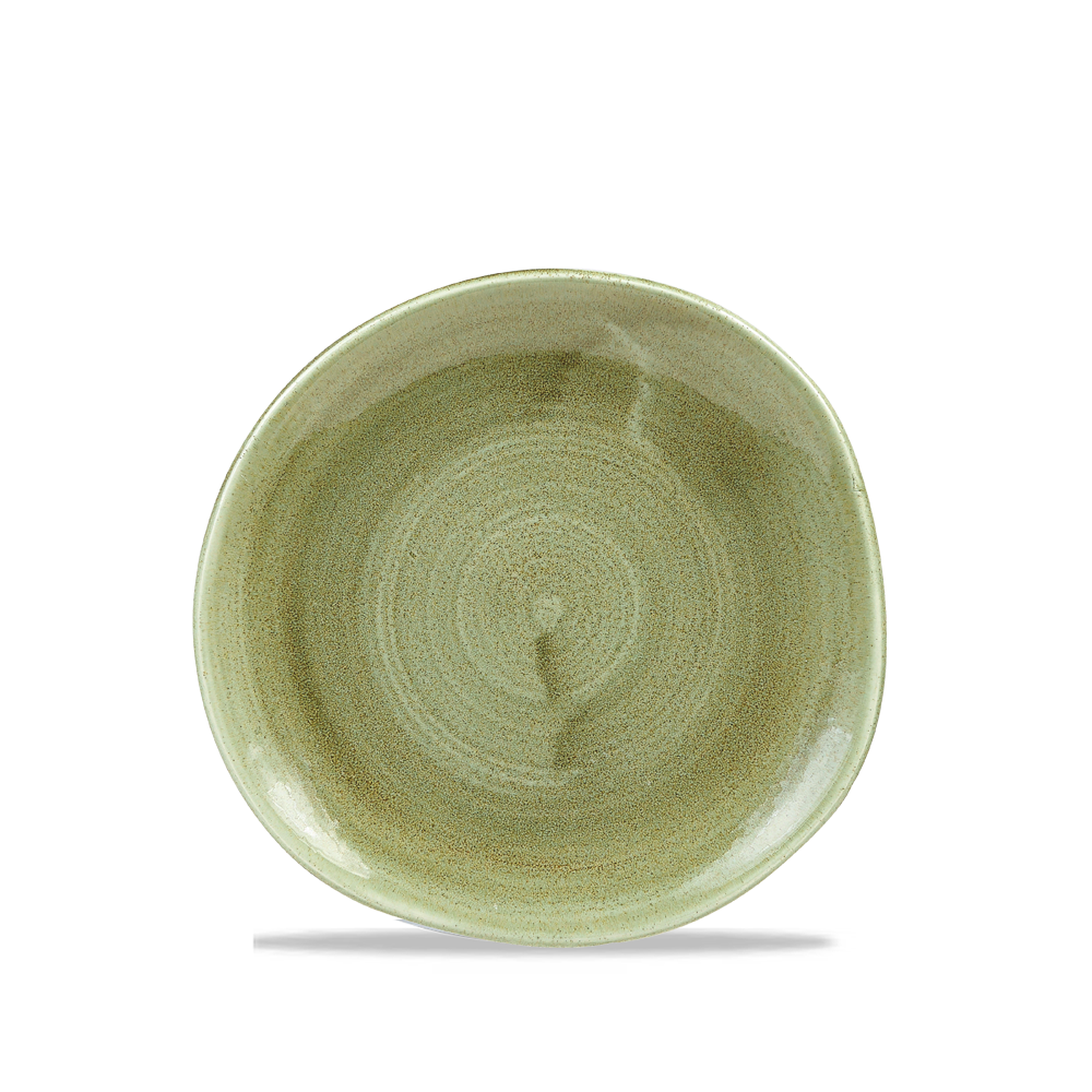 Churchill Super Vitrified Stonecast Patina Burnished Green Teller 18,6cm, 12 Stück