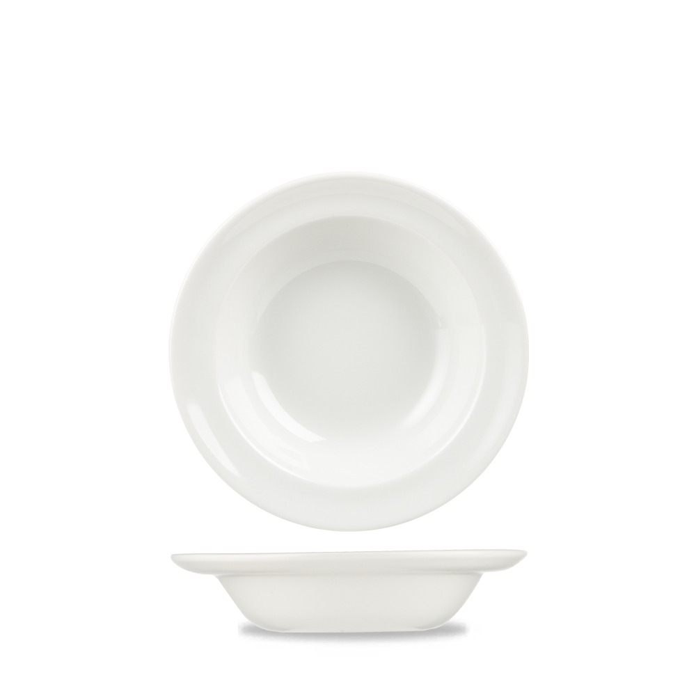 Churchill Super Vitrified White Teller Tief 16cm/19cl, 24 Stück, Weiß, Rund