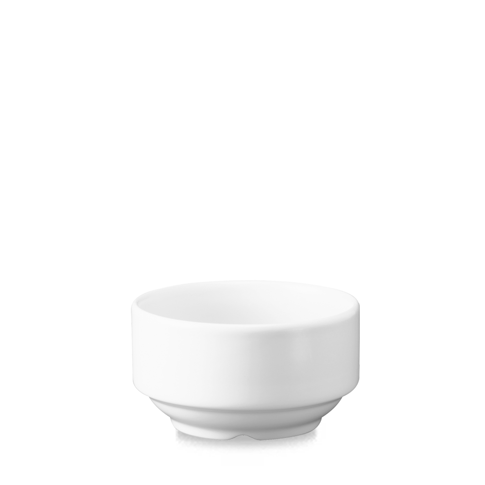 Churchill Super Vitrified White Suppentasse 11,5cm / 40cl, 24 Stück, Weiß, Rund