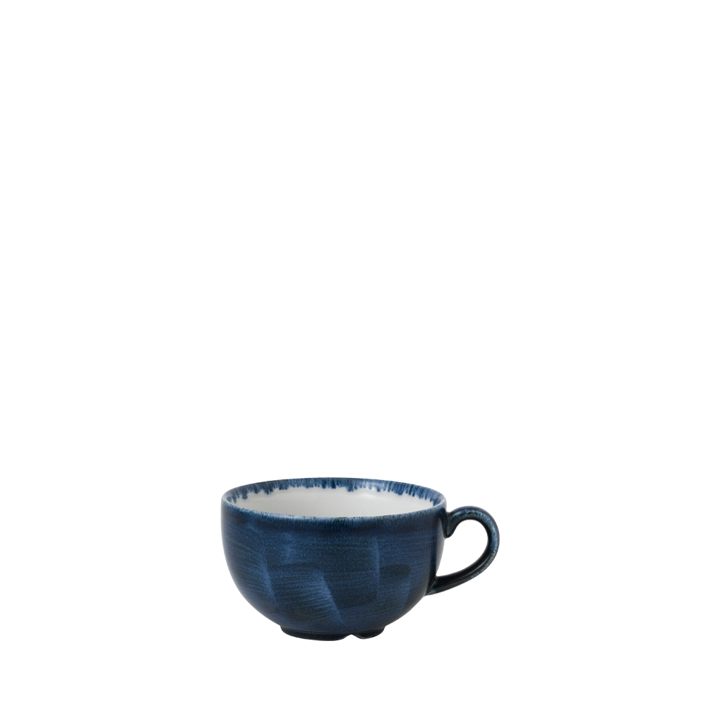 Churchill Super Vitrified Stonecast Plume Ultramarine Cappuccino Tasse 22,7Cl, 12 Stück, Rund