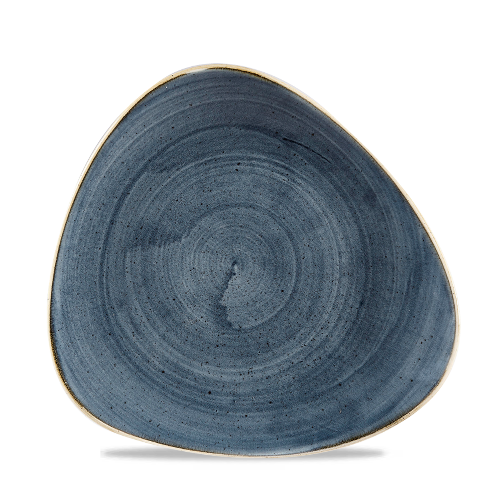 Churchill Super Vitrified Stonecast Blueberry Dreiecksteller, 22,9 cm, 12 Stück