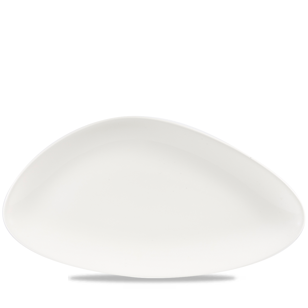 Churchill Lotus White Dreiecksteller 35.5x18.8cm, 6 Stück, Weiß