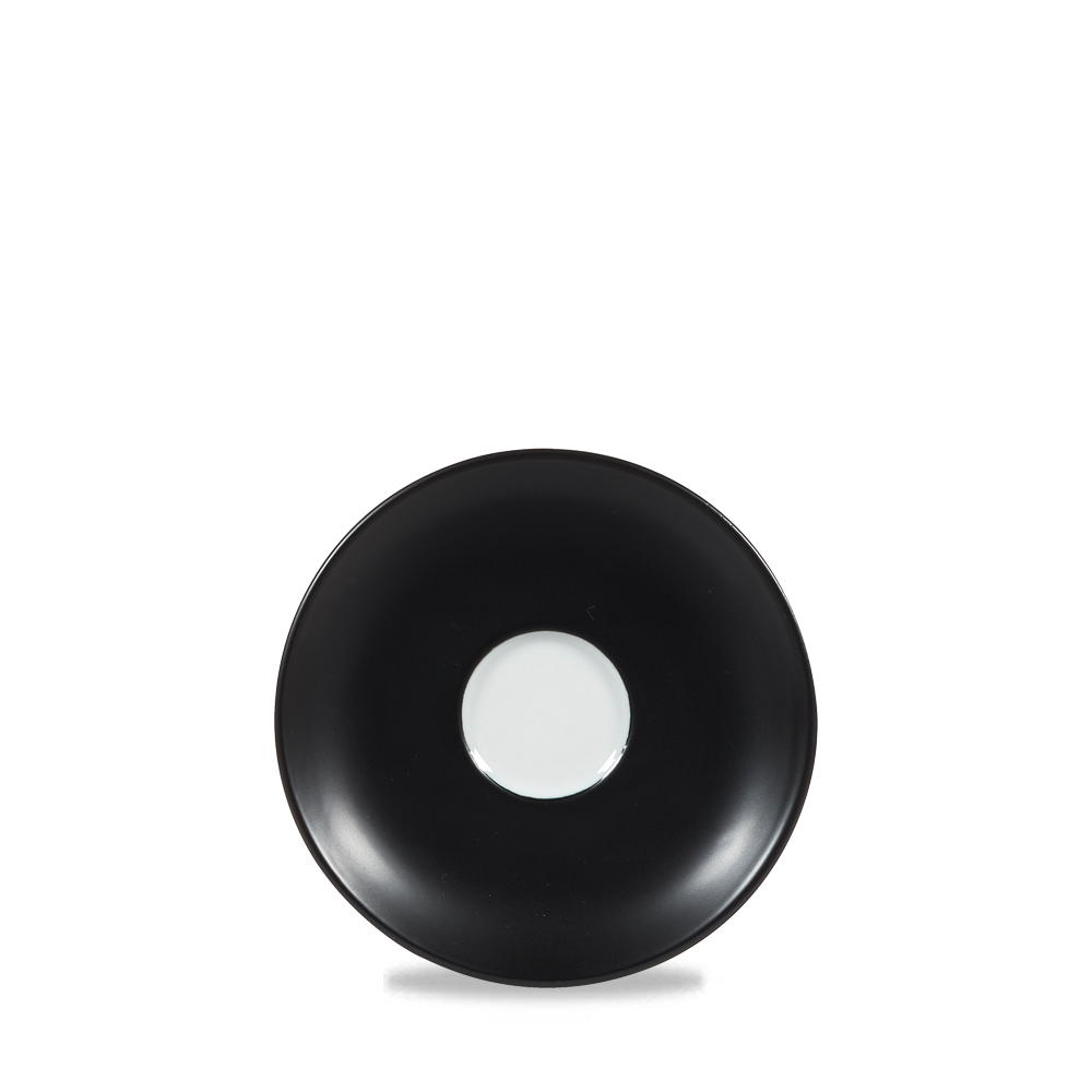 Churchill Art De Cuisine Menu Shades Untertasse Schwarz 12,7cm, 6 Stück