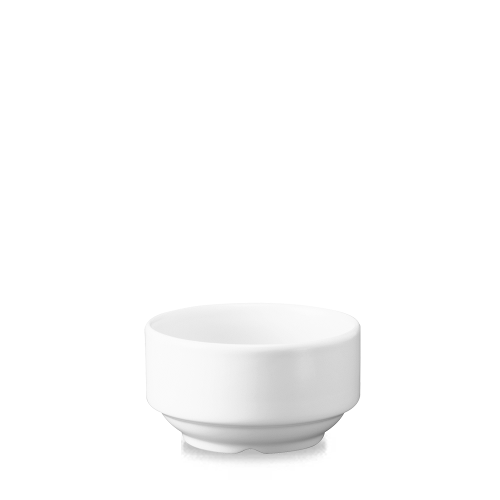 Churchill Super Vitrified White Suppentasse 28Cl, 24 Stück, Weiß, Rund