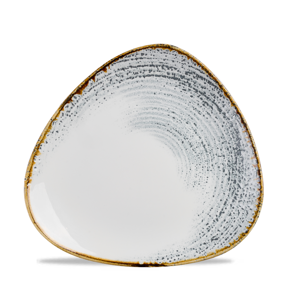 Churchill Super Vitrified Homespun Accents Jasper Grey Dreiecksteller, 12 Stück