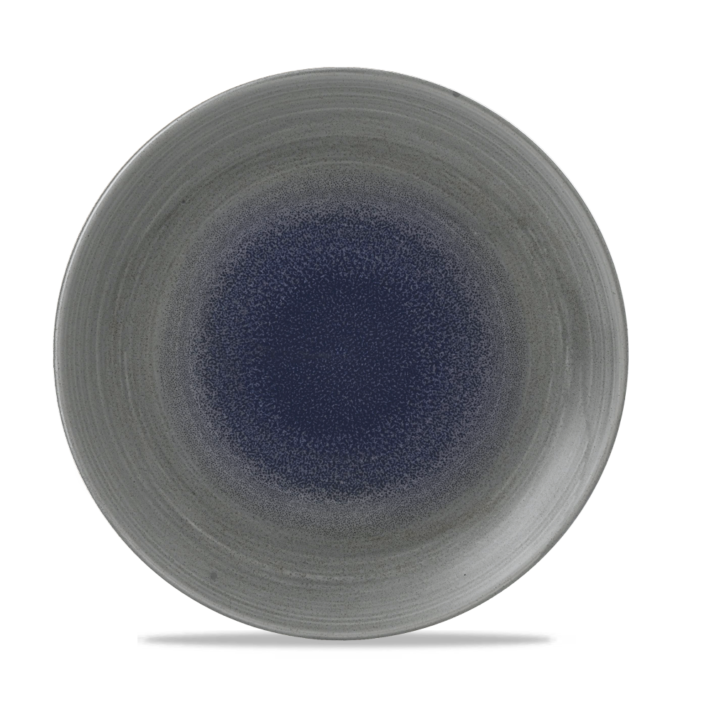 Churchill Super Vitrified Stonecast Aqueous Fjord Teller Tief Coup 28cm, 12 Stück