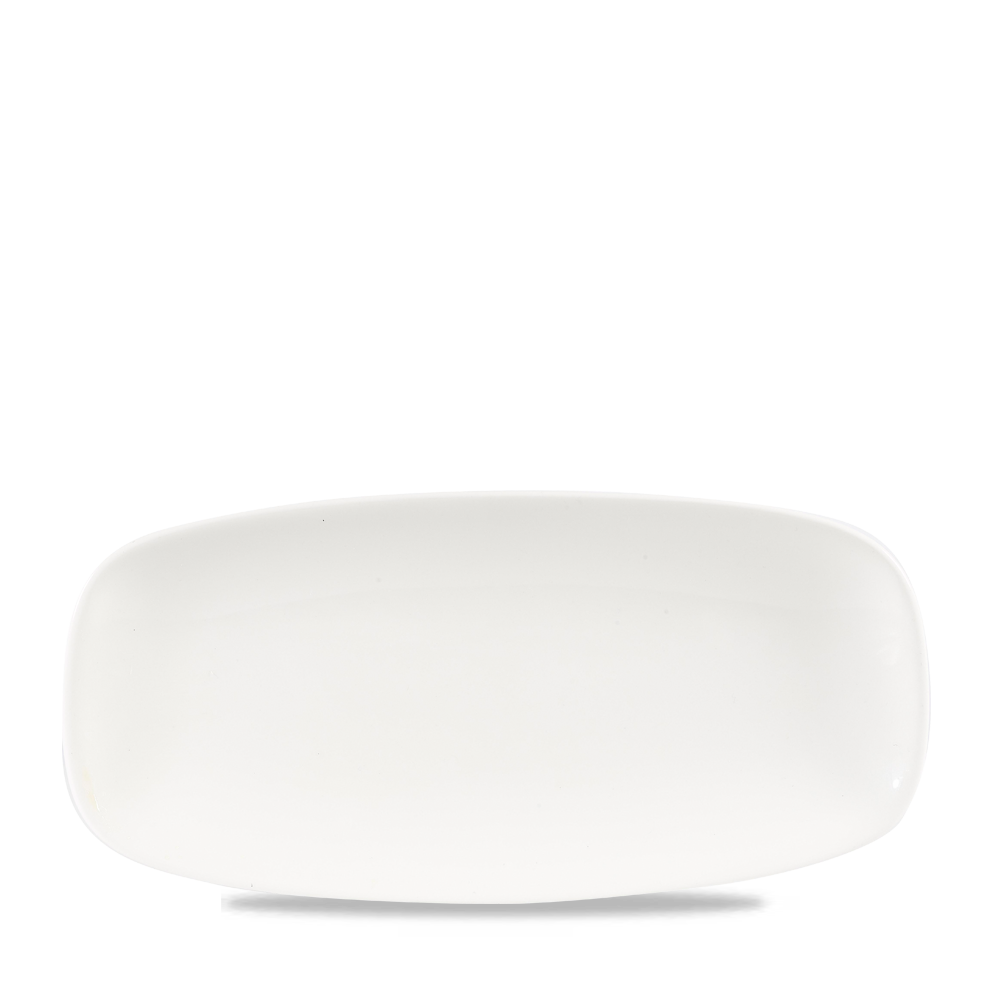 Churchill Super Vitrified X² White Chefs Oblong Platte 26.9x12.7cm, 12 Stück, Weiß, Rechteck