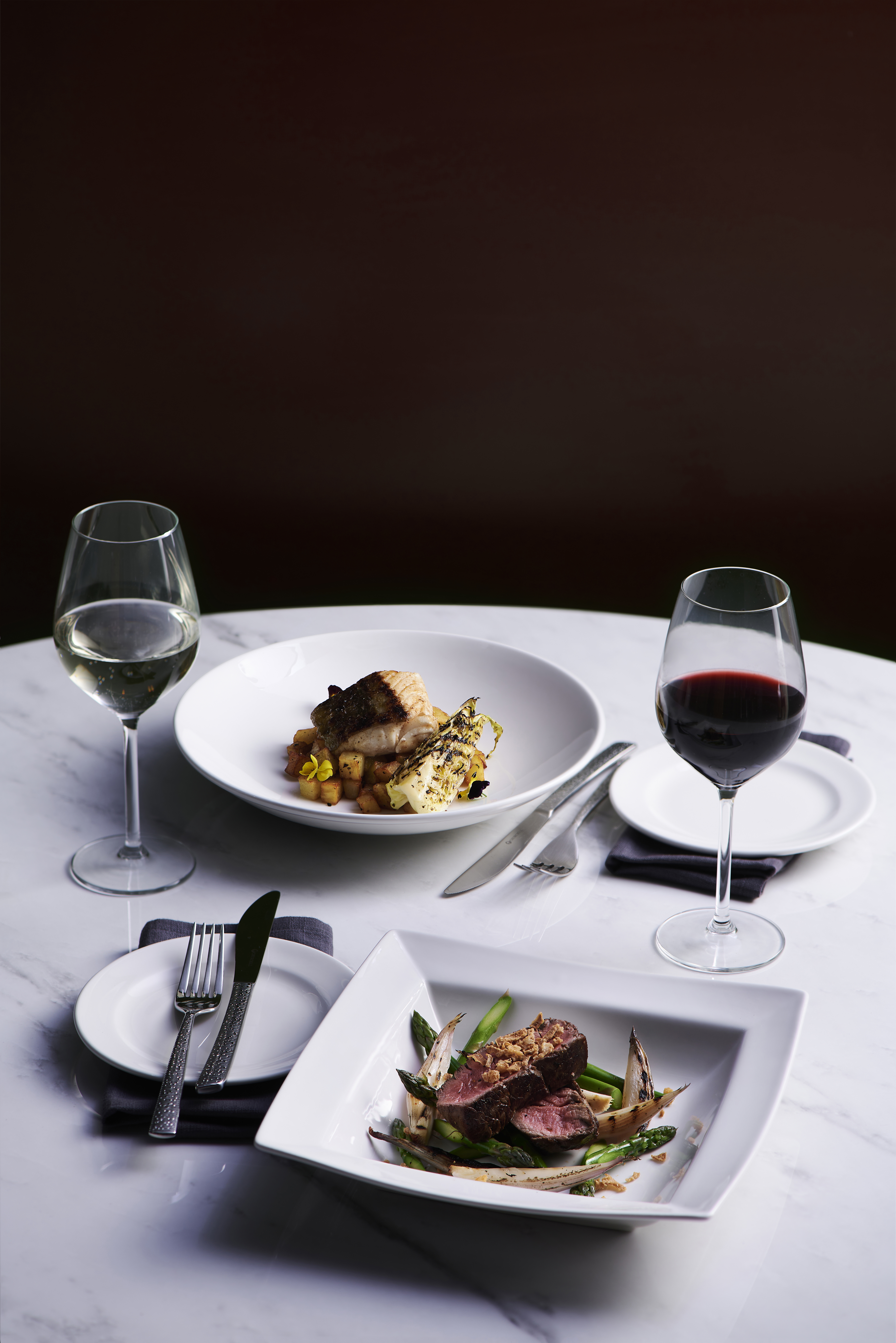 Churchill Alchemy Energy Teller, 17,8 cm, quadratisch, 6 Stück, weiß