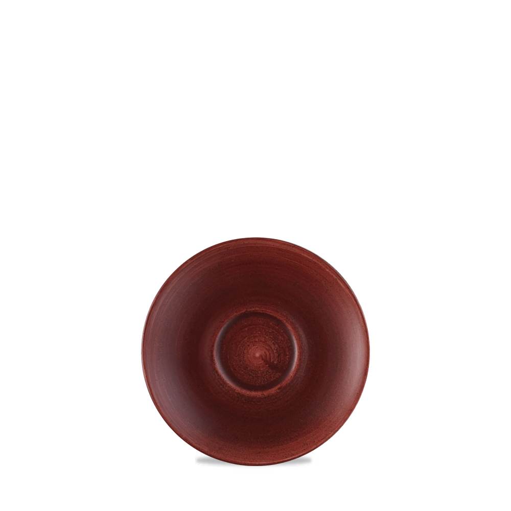 Churchill Super Vitrified Stonecast Patina Red Rust Espresso Untertasse 11,8cm Stonecast, 12 Stück, Rostrot, Rund