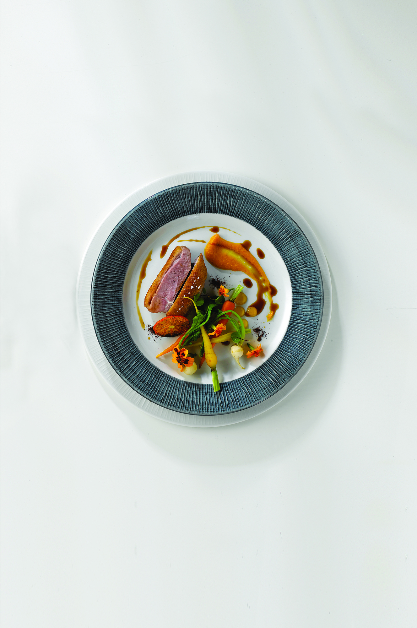 Churchill Super Vitrified Bamboo Spinwash Mist Flache Teller, 27,6 cm, 12 Stück, Rund