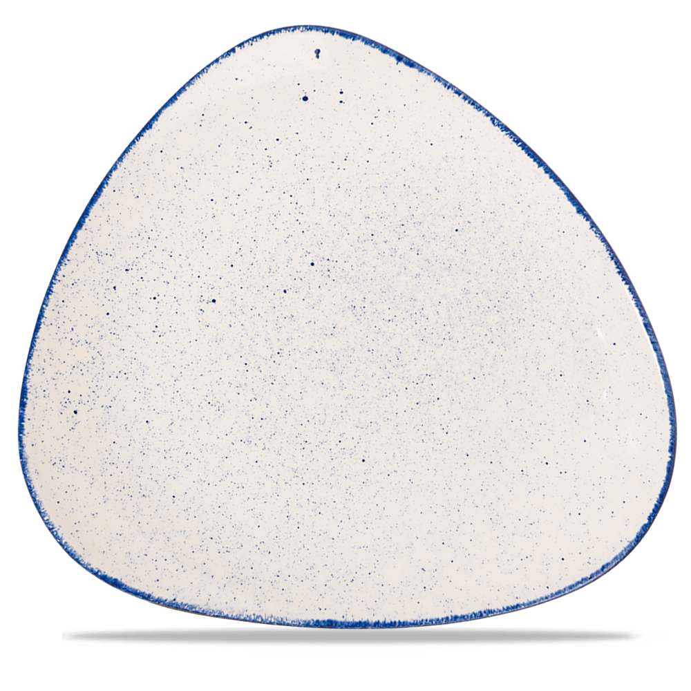 Churchill Super Vitrified Stonecast Hints Indigo Teller Dreieck 31,1cm, 6 Stück