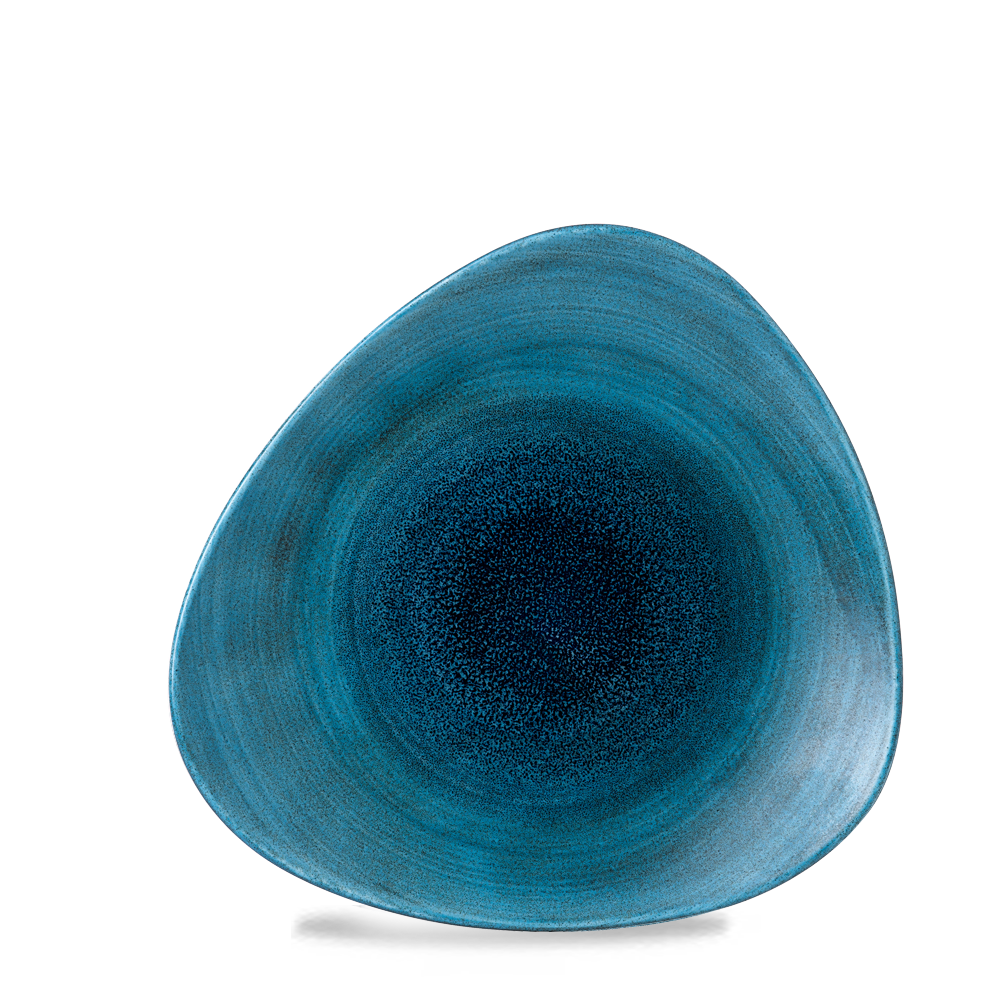 Churchill Super Vitrified Stonecast Aqueous Lagoon Dreiecksteller, 26,5 cm, 12 Stück