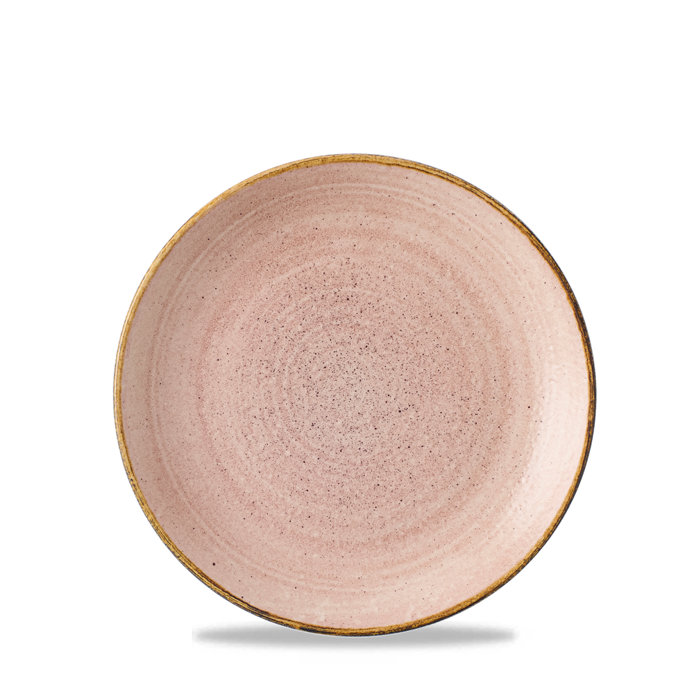 Churchill Terrakotta Flache Coup Teller, 16,5 cm, 12 Stück