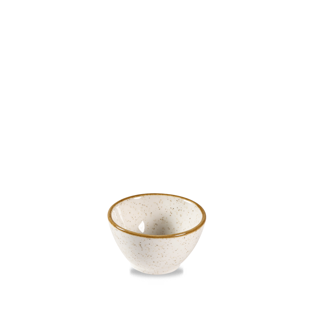 Churchill Super Vitrified Stonecast Barley White Dip Schale 8.3x4.8cm / 11cl, 12 Stück, Rund