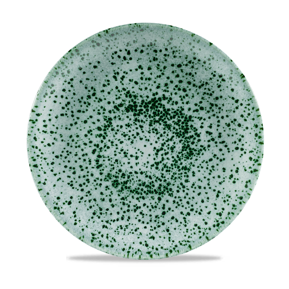 Churchill Studio Prints Mineral Green Flach Coup Teller, 26 cm, 12 Stück