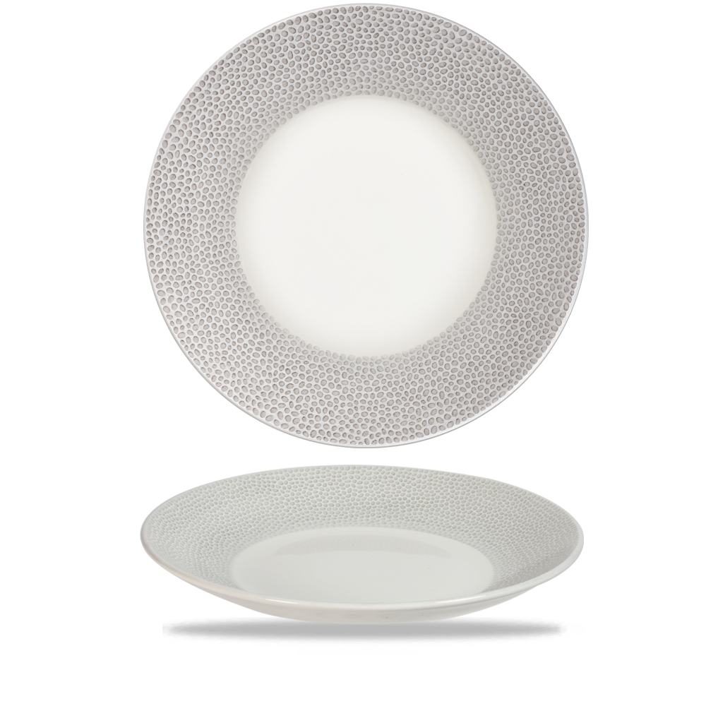 Churchill Super Vitrified Isla Spinwash Schiefergrau Teller Tief Coup 27cm, 12 Stück
