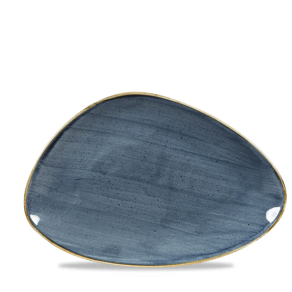 Churchill Super Vitrified Stonecast Blueberry Chefs Platte Dreieck, 30.4x20.5cm, 6 Stück