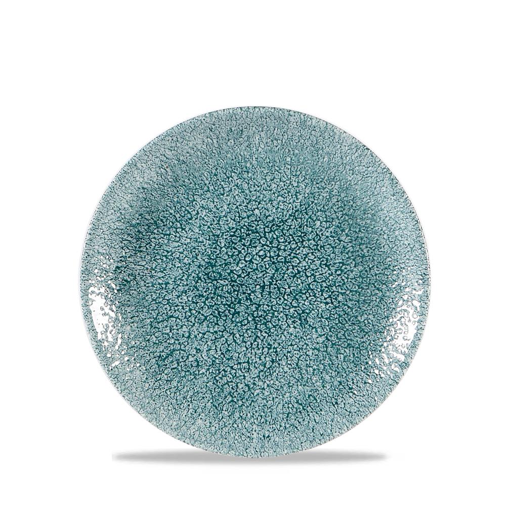 Churchill Super Vitrified Studio Prints Raku Jade Green Teller Flach Coupe 16,5 cm, 12 Stück