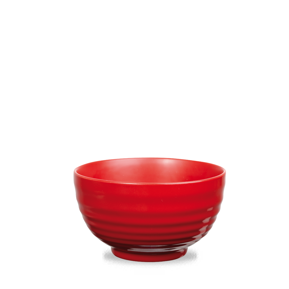Churchill Rustics Deli Schalen Ripple Bowl Rot 16,5Cm /118Cl, 6 Stück