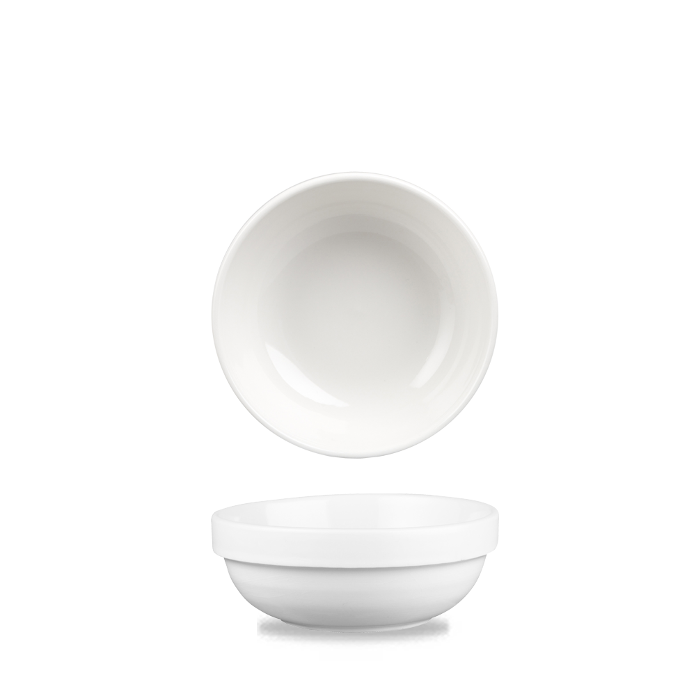 Churchill Super Vitrified Profil Schale, 28Cl, 6 Stück, weiß, rund