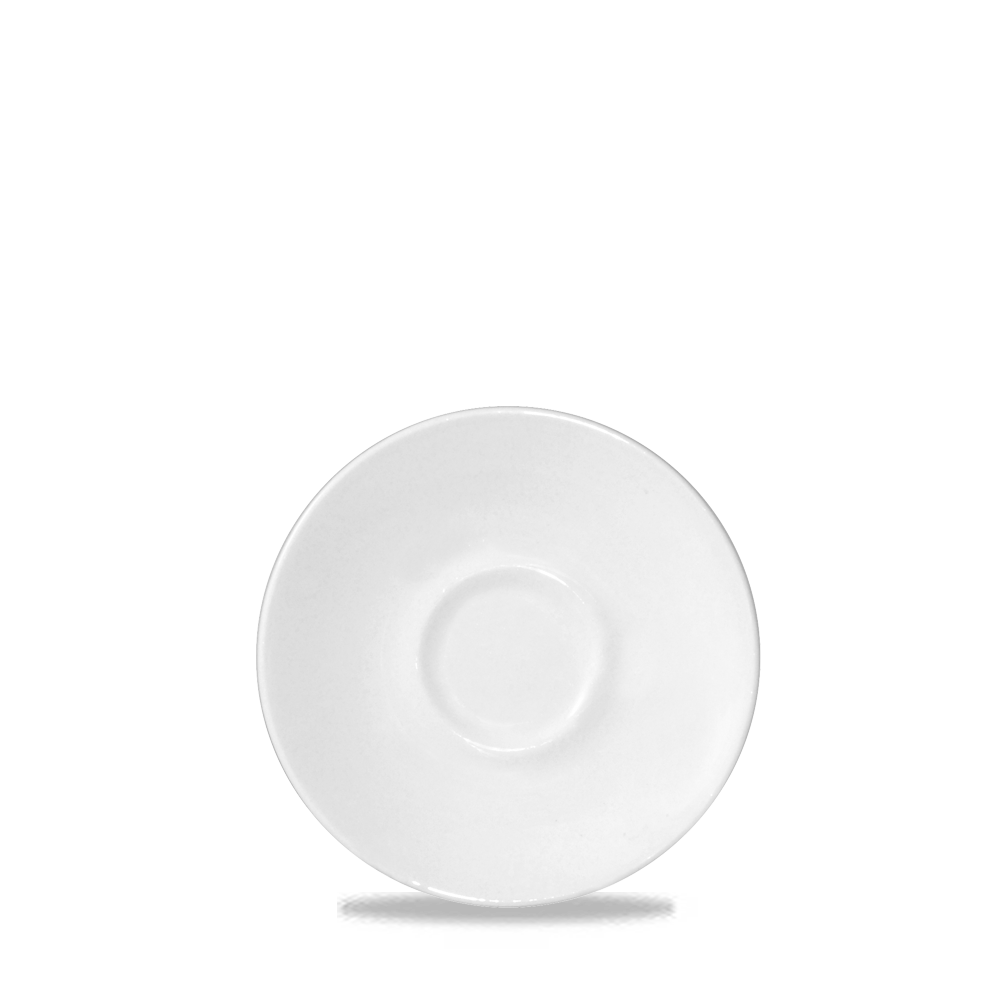 Churchill Ultimo Super Vitrified Untertasse Coup 12Cm, 24 Stück, Weiß, Rund