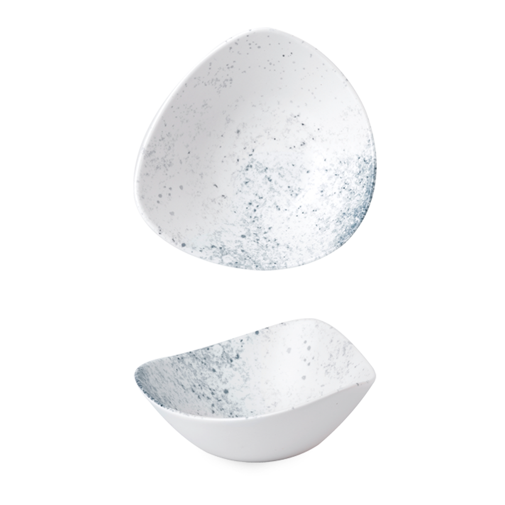 Churchill Super Vitrified Studio Prints Haze Bowl Dreieck, 23,5 cm / 60 cl, 12 Stück, Blau